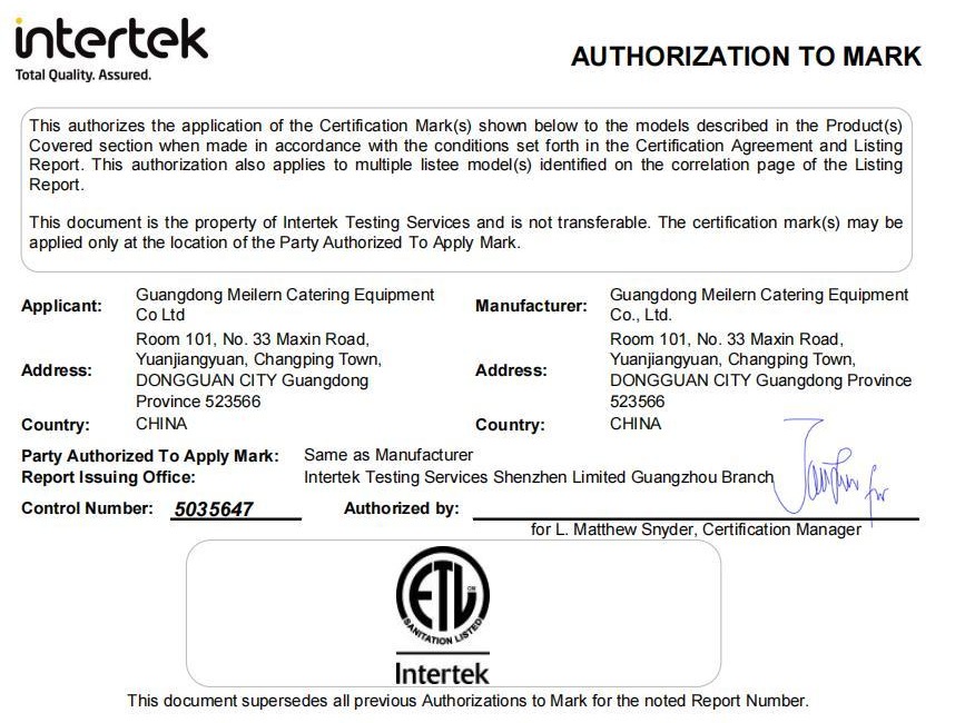 Certificate Etl Safety - Meilern
